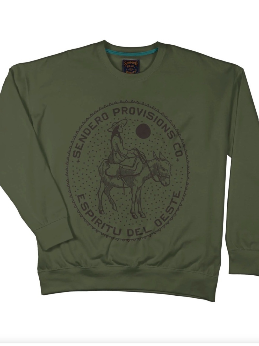 Sendero Provisions Co. Olive Green Crewneck Sweater